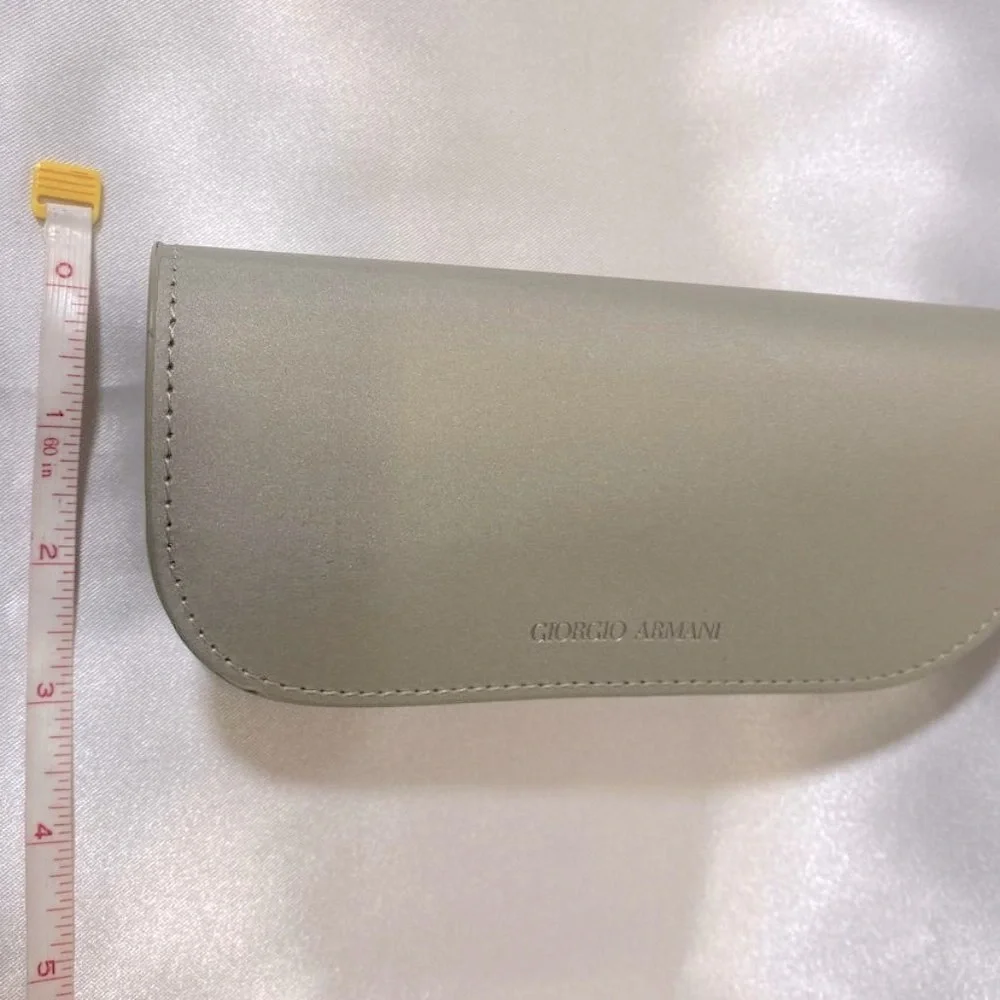 Giorgio Armani Sunglasses Case,Silver Hard Clamshell,Boxed, Drawstring Bag, Card - Picture 8 of 12